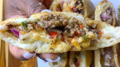 Fried Bakes Stuffed With Chopped Cheese Must Try Youtube