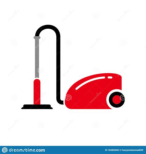 Vacuum Cleaner Vector Illustration With Simple Flat Design Stock Vector