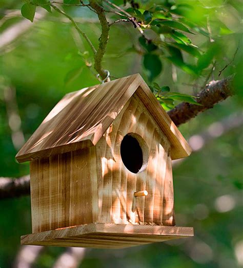 Colonial Wood Bird House Plow And Hearth