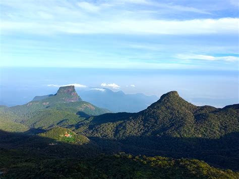 Nature Mountain Sky Sri Lanka Siripada Wallpapers Hd