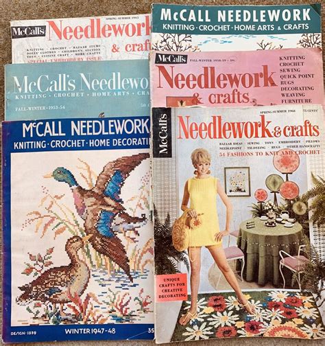 Vintage Needlework Magazines Vintage Needlework Needlework Crochet Home