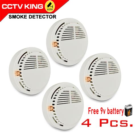 Smoke Detector Fire Alarm Indoor Security System 9v Wireless Smoke Detector Battery Operated