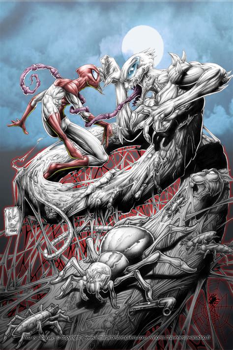 Black widow spiders are small arachnids but are one of the deadliest spiders in the world. Spiderman vs anti venom by Vinz-el-Tabanas on DeviantArt