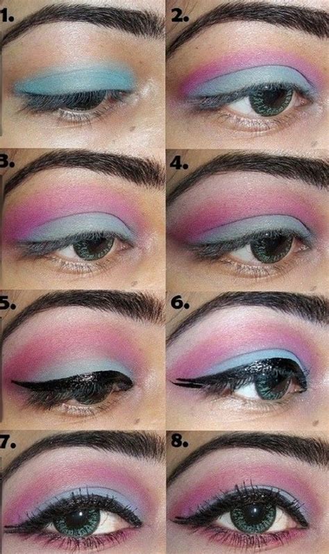 Top 8 Tips For Pink Blue Eye Makeup Tutorial Vibrant Purple And Pink