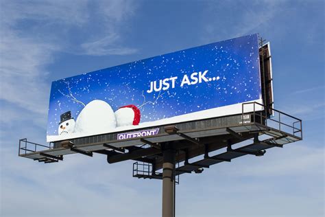 Clever Snowman Billboard Campaign | Billboard Insider™
