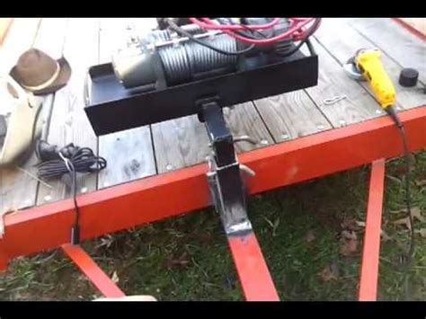 Customers regularly send requests for hoisting applications for which the. Homemade winch mount trailer quick connect. - YouTube ...