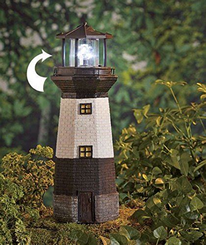 Solar garden accents are fun because they have hidden secrets they carry inside. Solar Powered Lighthouse Lawn Ornaments - OutsideModern
