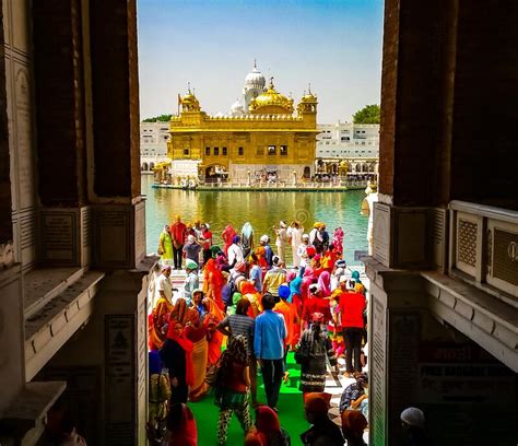 Amritsar Punjab April 30 Pilgrims In The Golden Temple Harmandir