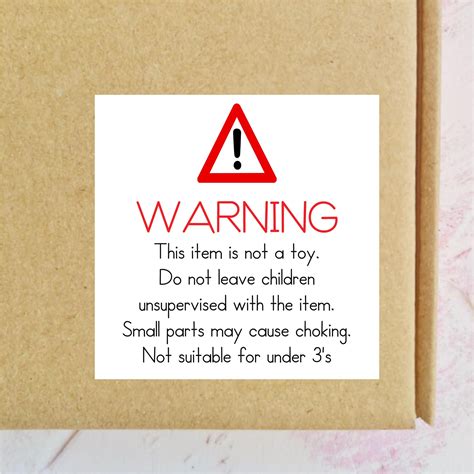 This Item Is Not A Toy Warning Stickers Etsy Uk