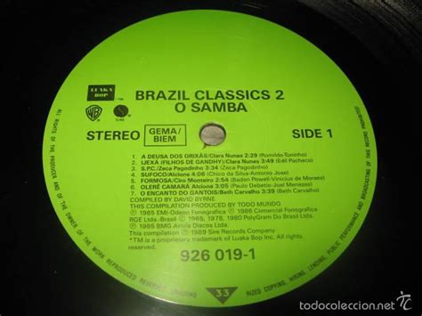lp o samba brazil classics 2 compiled by david - Comprar Discos LP
