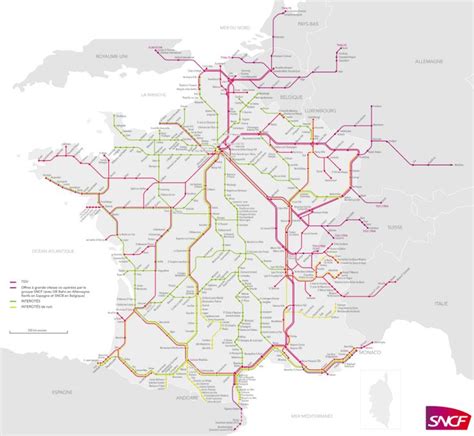 Sncf France 2016 Les Régions De France Carte Géographie