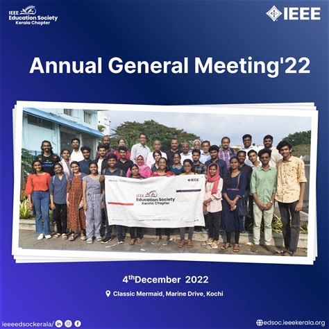 Annual General Meet Edsoc Kerala Chapter Ieee Education Society