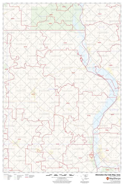 Allamakee Zip Code Map Iowa Allamakee County Zip Codes