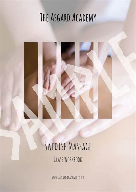 Swedish Massage Printed Workbook