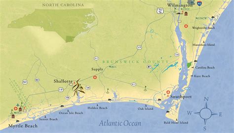 Coastal North Carolina Coast Map