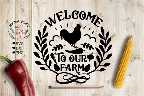 Welcome To Our Farm Cut File Photoshop Graphics ~ Creative Market