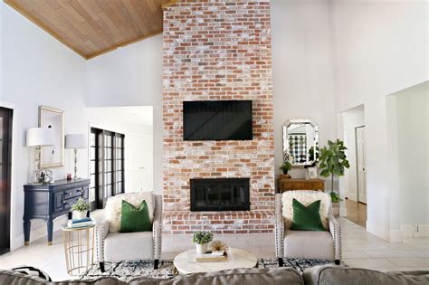 The truth is, i've been remiss in posting this because, when i last painted a brick fireplace, i took pictures of the she was reluctant to let me paint it, but i know she would now agree that painting that fireplace went a long way towards updating the room (along with. Modern Ranch Reno: How to Re-Grout a Brick Fireplace ...