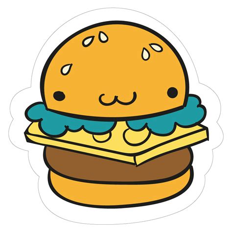 Burger Stickers Aesthetic Sticker By Elainedejito