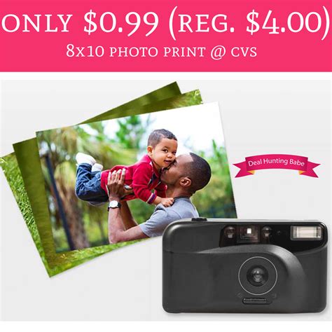 $0.99 (Regular $4.00) 8X10 Photo Print @ CVS - Deal Hunting Babe