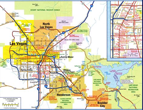 Las Vegas Nv City Map Free Printable Detailed Map Of Las Vegas City Nevada