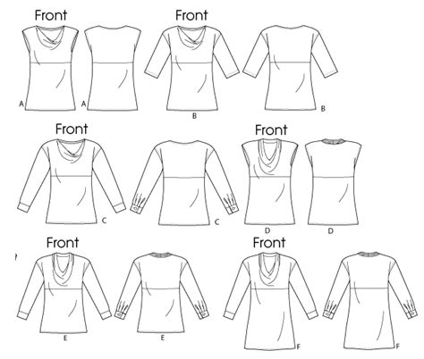 How To Make Cowl Neck Pattern Top Sewing Pattern Vogue Patterns