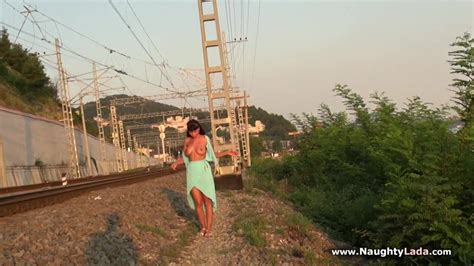 Naughty Lada Nude On The Railway Thothub