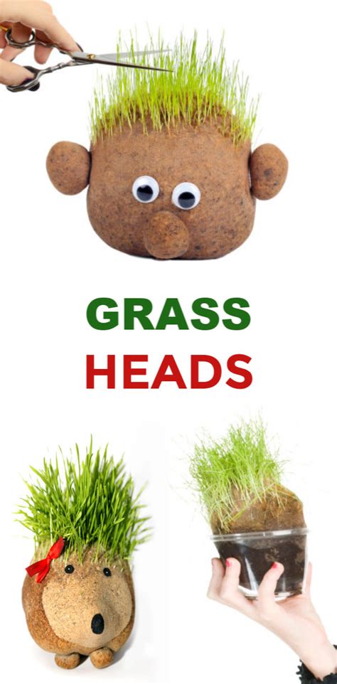 Grass Heads For Kids