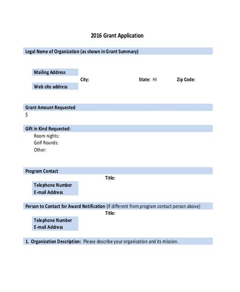 When writing a grant proposal, employing conventional means in doing such can be a good idea. FREE 10+ Sample Grant Application Forms in PDF | Excel ...