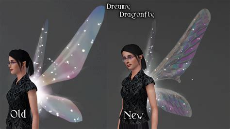 Mod The Sims Iridescent Bug Wings For Fairies Default Replacements Fairy Bee Wings
