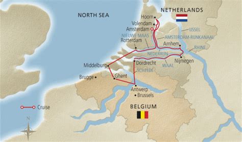 Rotterdam Map Europe Europe River Cruise Tulips Windmills Map Viking
