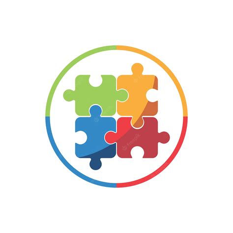 Premium Vector Puzzle Logo
