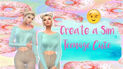 Create A Sim Teenage Cute The Sims 4 Youtube