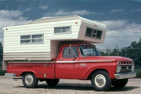 Vintage Camper Ideas Classic Ford Trucks Truck Bed Camper Vintage