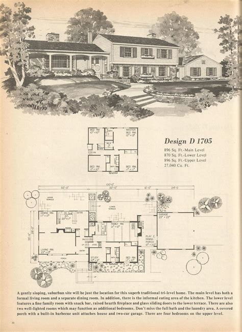 Vintage House Plans Multi Level Homes Part 17 Vintage House Plans Vrogue