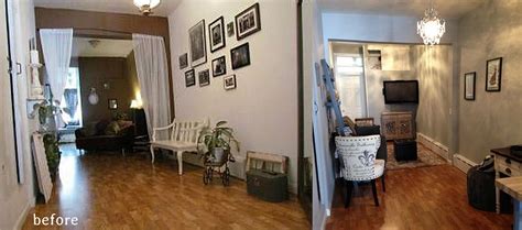 One of over 3,500 exclusive benjamin moore colors. before and after small / narrow living room + benjamin ...
