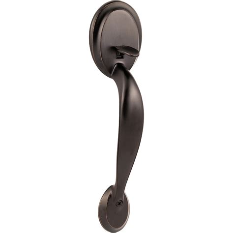 Kwikset Dakota Venetian Bronze Entry Door Exterior Handle In The