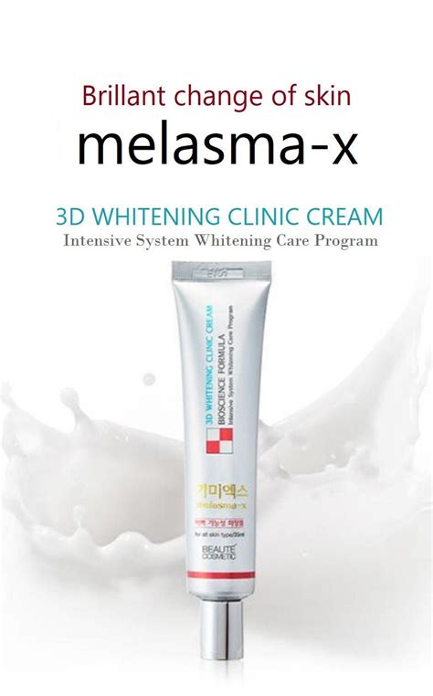Melasma X 3d Whitening Clinic Cream 35ml Whitening Care Etsy