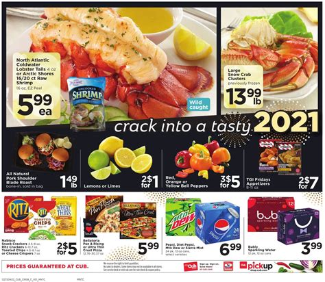 This week's cub foods ad brings you various kinds of fresh fruits and veggies at low prices. Cub Foods Grocery Savings Current weekly ad 12/27 - 01/02 ...