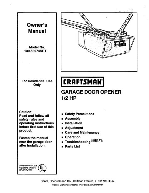 Craftsman Garage Door Opener Wiring Diagram Wiring Diagram And Schematics