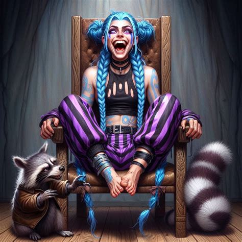 Jinx Cant Stand Tickling Claws On Her Feet By Tool04 On Deviantart