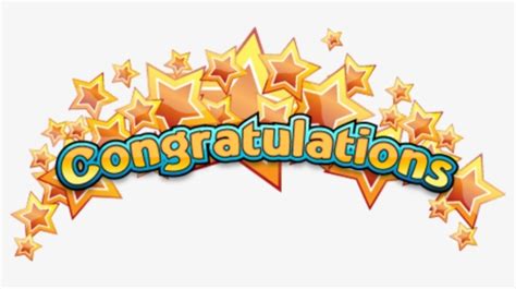 Congratulations All Stars Clipart Transparent Png Congratulations To