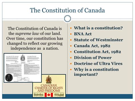 Ppt Canadas Constitution Powerpoint Presentation Free Download Id