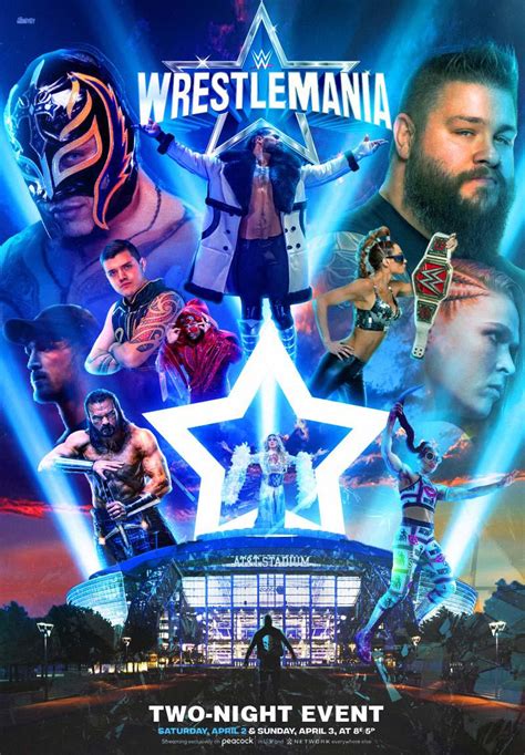 Poster I Made For Night One Of Wrestlemania Rwwe