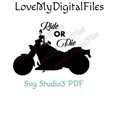 Ride Or Die Biker Babe Svg Digital Files For Cricut Cutting Etsy