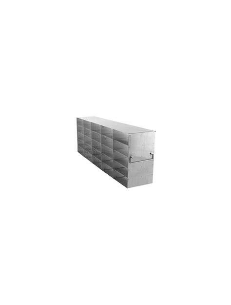 Upright Stainless Steel Freezer Rack For 2 Boxes 5 X 5 Configuration