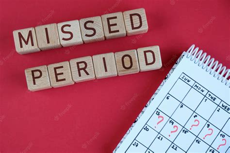 Premium Photo Missed Period And Marking On Calendar Womans Health
