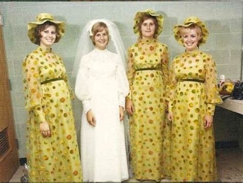 Hilarious Photos Of Ugly Bridesmaids Dresses Throughout The Decades Secret Life Of Mom