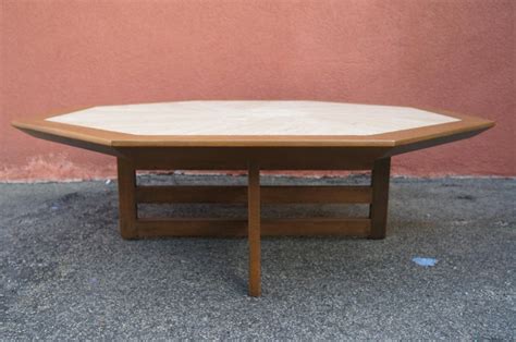 Tuscan, mediterranean, spanish & rustic decors.mexports inc by susana molina since 1996. Octagonal Walnut and Travertine Coffee Table by Harvey ...
