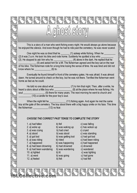 A ghost story | Ghost stories, Halloween worksheets, Reading fluency