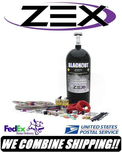 Find Zex Nitrous Oxide Nos 100 250hp Blackout Race Efi Wet Nitrous System 82037b In Memphis